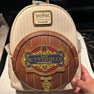 Loungefly Harry Potter Butterbeer Barrel Scented Mini Backpack- NWT